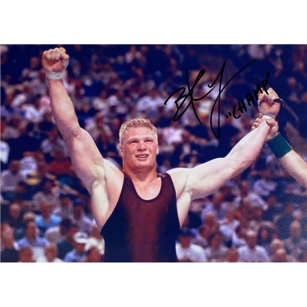 Pro Wrestler Brock Lesnar facsimile signed  photo
