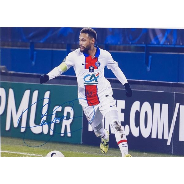 Paris Saint-Germain Neymar facsimile signed photo