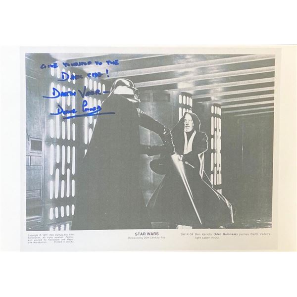 Star Wars Dave Prowse facsimile signed movie photo
