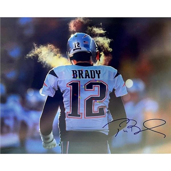New England Patriots Tom Brady facsimile signed  photo