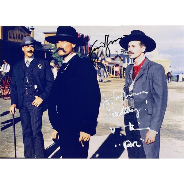 Tombstone Kurt Russell and Val Kilmer facsimile signed movie photo