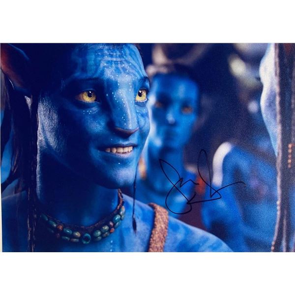 Avatar Zoe Saldana and Sam Worthington facsimile signed  movie photo