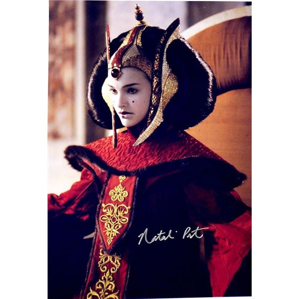 Star Wars: Episode I â€“ The Phantom Menace Natalie Portman facsimile signed movie