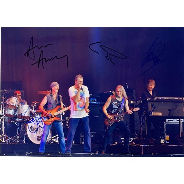 Deep Purple band facsimile signed  photo