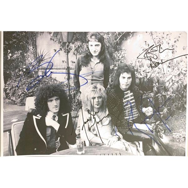 Queen band facsimile signed photo