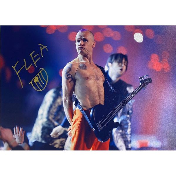 RHCP Flea facsimile signed photo