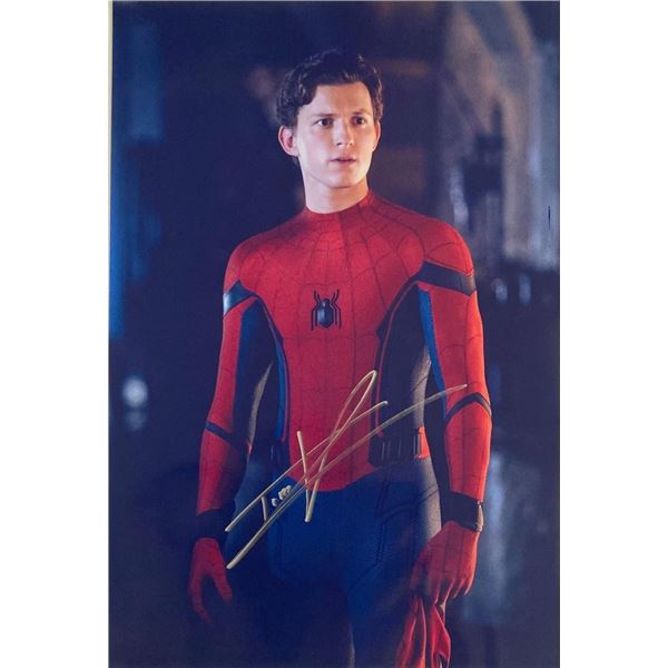 Spider-Man Tom Holland facsimile signed movie photo