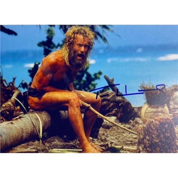 Cast Away Tom Hanks facsimile signed  movie photo