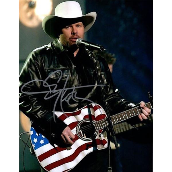 Country singer Toby Keith facsimile signed photo