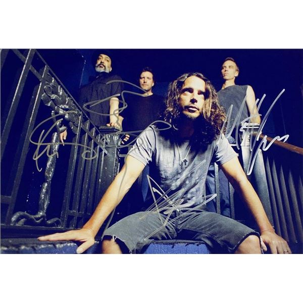 Soundgarden band facsimile signed  photo