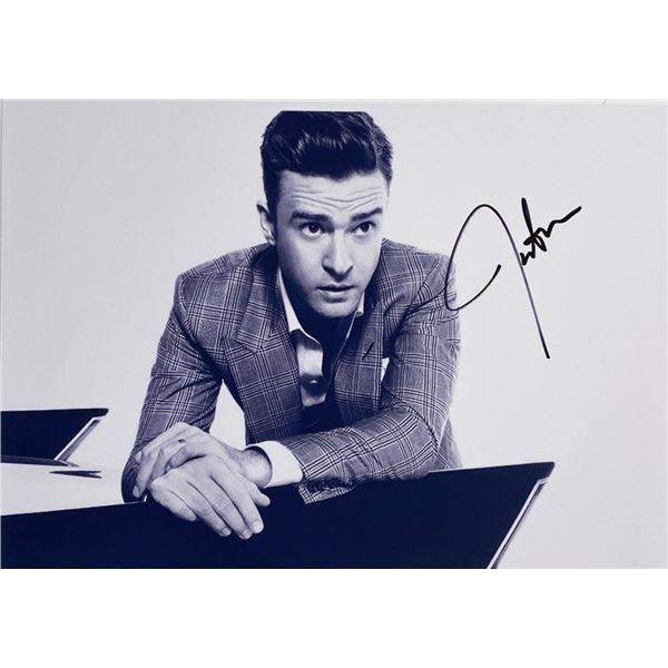 Justin Timberlake facsimile signed photo