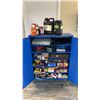 Image 1 : 2-DOOR LOCKING METAL CABINET WITH LARGE ASSORTMENT OF AMMUNITION & MORE (HAS KEYS)