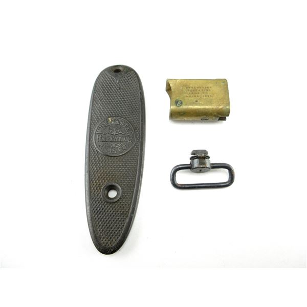 WINCHESTER BORE MIRROR / BUTT PLATE / ETC. LOT