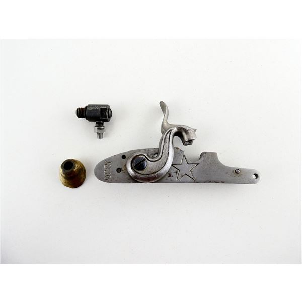 PEDERSOLI PERCUSSION ALAMO 1836 LOCK AND ACCESSORIES LOT