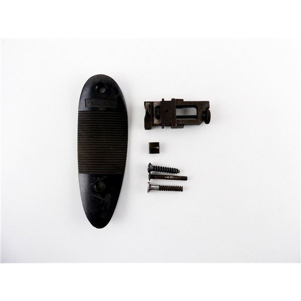 LEE ENFIELD NO.4 .303 BR MILLED PEEP SIGHT AND REMINGTON BUTT PLATE LOT