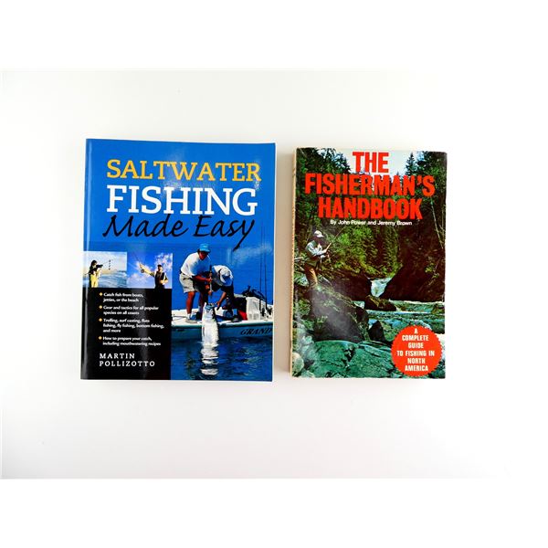 "SALTWATER FISHING MADE EASY" AND "THE FISHERMAN'S HANDBOOK" BOOKS LOT