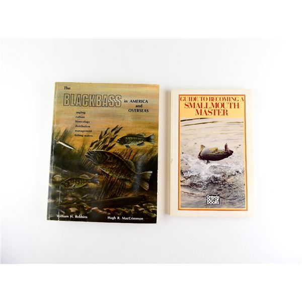 "THE BLACKBASS IN AMERICA AND OVERSEAS" AND "GUIDE TO BECOMING A SMALLMOUTH MASTER" BOOKS LOT