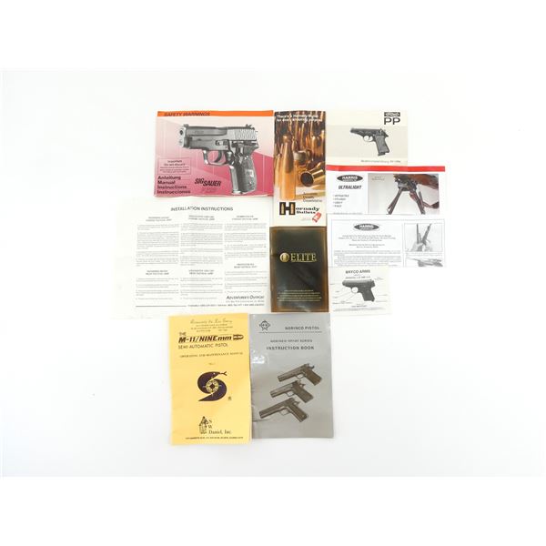 ASSORTED INSTRUCTION MANUALS / ETC. LOT