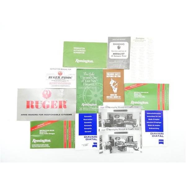 ASSORTED INSTRUCTION MANUALS / ETC. LOT