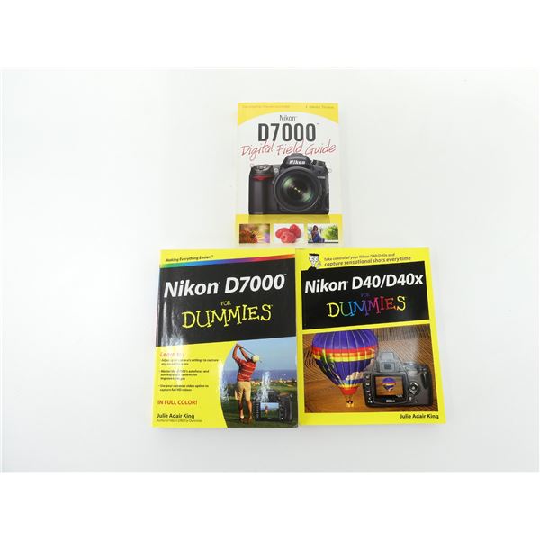 ASSORTED "NIKON D7000" AND "NIKON D40/D40X" BOOKS LOT
