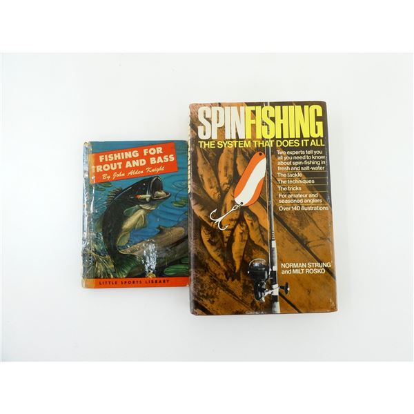 "FISHING FOR TROUT AND BASS" AND "SPINFISHING: THE SYSTEM THAT DOES IT ALL" BOOKS LOT