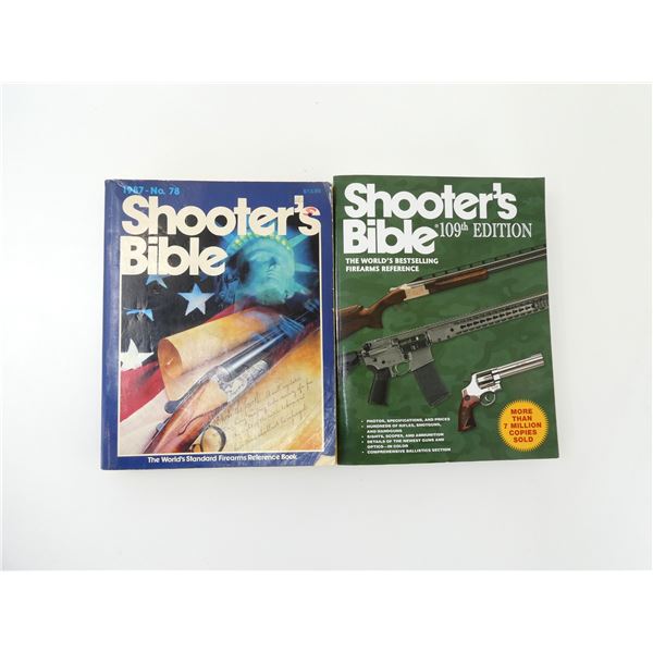 "SHOOTER'S BIBLE 109TH EDITION" AND "SHOOTER'S BIBLE 1987 - NO. 78" BOOKS LOT