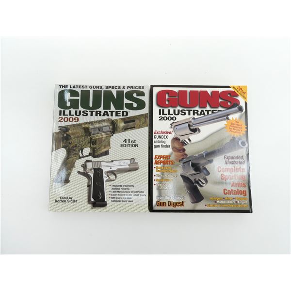 "32ND ANNUAL EDITION GUNS ILLUSTRATED 2000" AND "41ST EDITION GUNS ILLUSTRATED 2009" BOOKS LOT