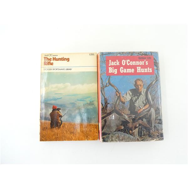"JACK O'CONNOR'S BIG GAME HUNTS" AND "THE HUNTING RIFLE" BOOK LOT