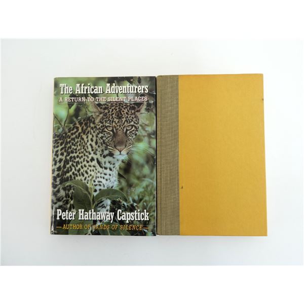 "DEATH IN THE LONG GRASS" AND "THE AFRICAN ADVENTURERS, A RETURN TO THE SILENT PLACES" BOOK LOT