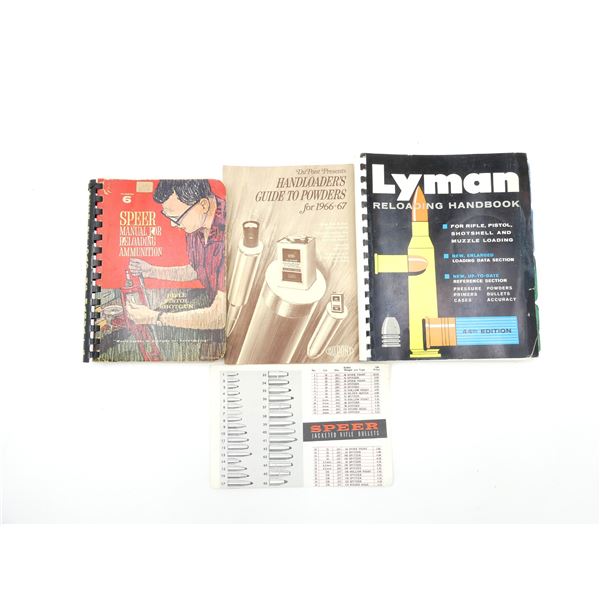 ASSORTED RELOADING MANUAL LOT