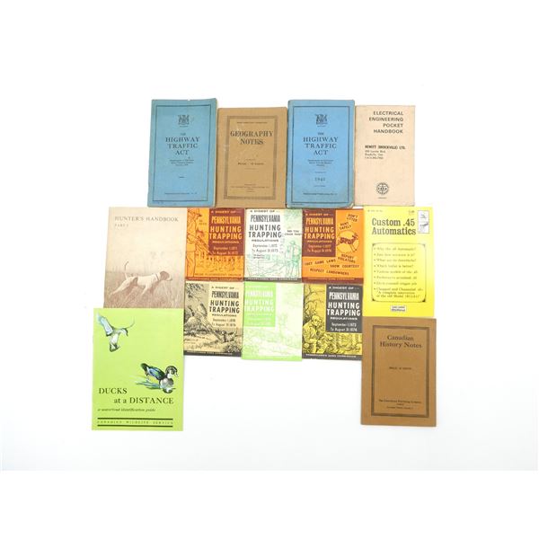 ASSORTED HUNTING / ETC. HANDBOOK LOT