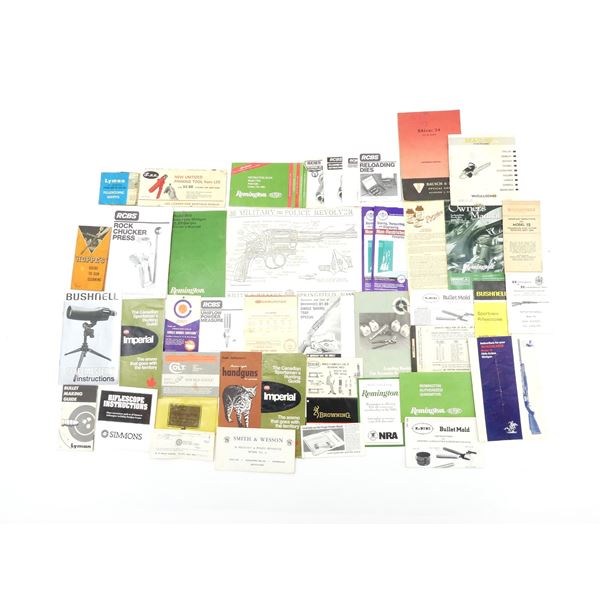 ASSORTED INSTRUCTION MANUALS LOT