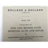 Image 9 : "SPORTING BOOKS OLD AND NEW" AND ASSORTED HOLLAND & HOLLAND LTD. CATALOGUES LOT