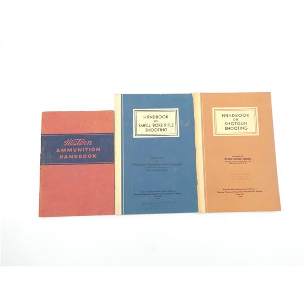 ASSORTED AMMUNITION AND SHOOTING HANDBOOKS LOT