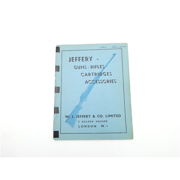 "JEFFERY - GUNS - RIFLES CARTRIDGES ACCESSORIES"