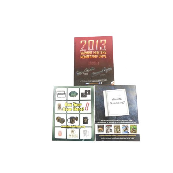 "THE VARMINT HUNTER" MAGAZINE SERIES SPRING-FALL 2012 LOT