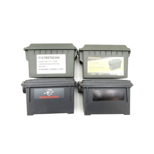 ASSORTED DRY AMMO / STORAGE BOX LOT