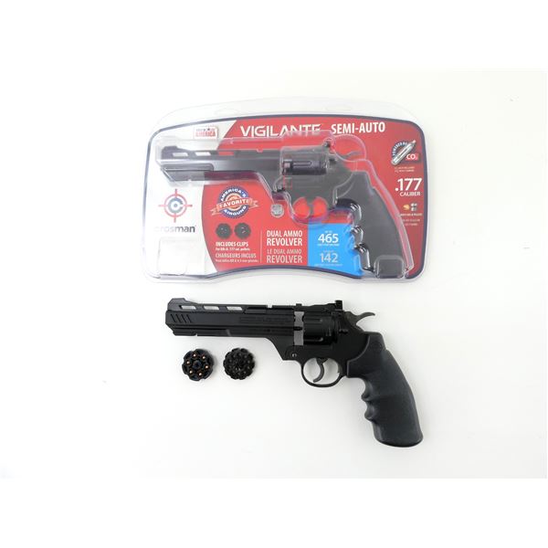 CROSMAN VIGILANTE .177 CAL. SEMI-AUTO PELLET REVOLVER