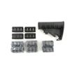 Image 2 : UNKNOWN AR-15 / M4 BUTT STOCK AND TUFFORCE RAIL COVERS LOT