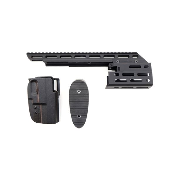 MANTICORE ARMS X95 SBR CANTILEVER FOREND / M14 BUTT PAD / HOLSTER LOT