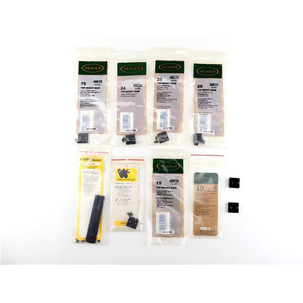 GUNSMITH / HOBBYIST ASSORTED TOP MOUNT BASES LOT