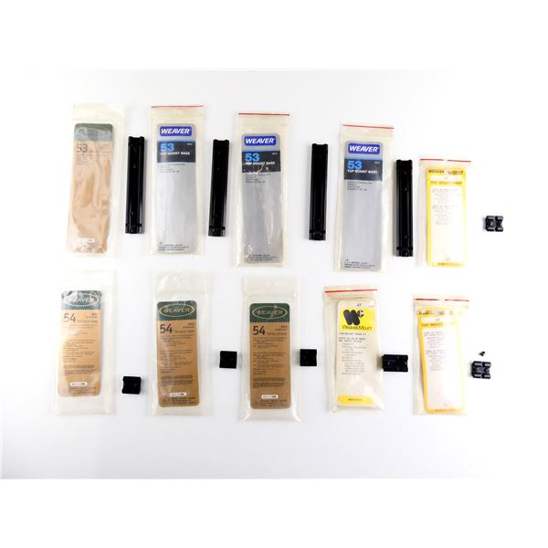 GUNSMITH / HOBBYIST ASSORTED TOP MOUNT BASES LOT