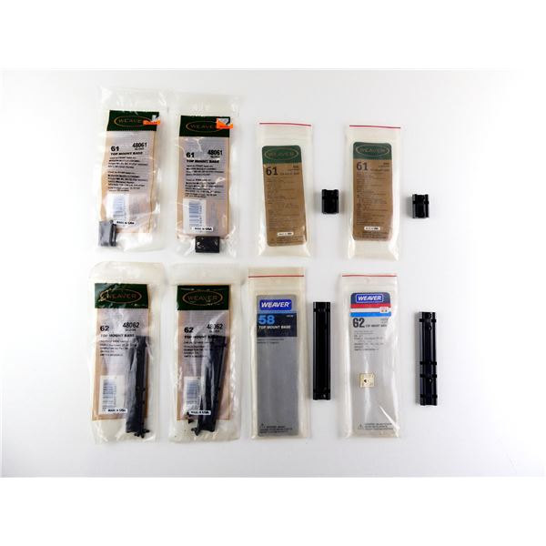 GUNSMITH / HOBBYIST ASSORTED TOP MOUNT BASES LOT