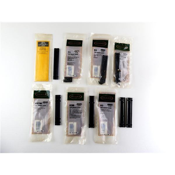 ASSORTED WEAVER AND SAFARI ARMS MOUNT BASES LOT
