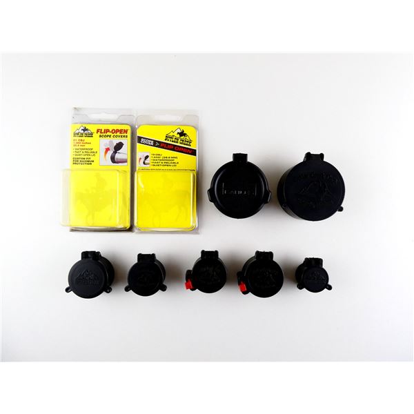 BUTLER CREEK AND KAHLES SCOPE LENS COVERS LOT