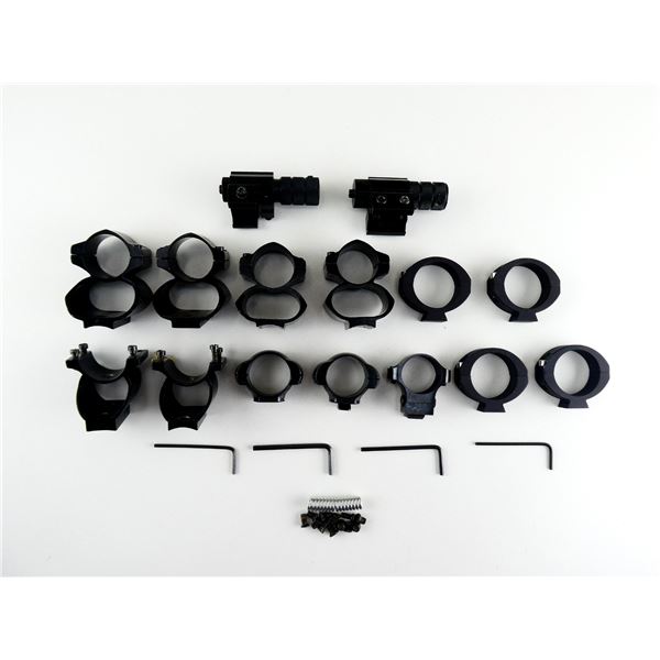 ASSORTED LASER SIGHTS AND SCOPE RINGS LOT
