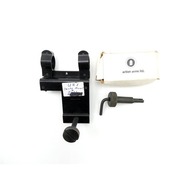 ACTION ARMS UZI SCOPE MOUNT AND ACTION ARMS FRONT SIGHT ADJUSTMENT TOOL LOT