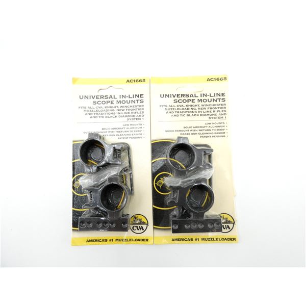 CVA UNIVERSAL IN-LINE SCOPE MOUNTS LOT
