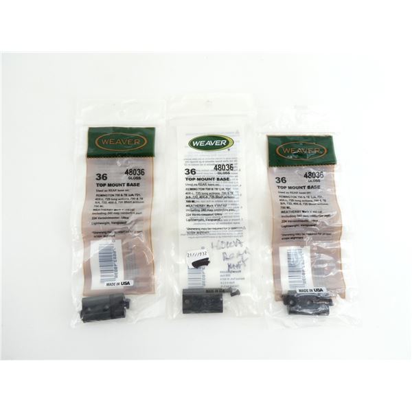 WEAVER NO. 36 TOP MOUNT BASES LOT