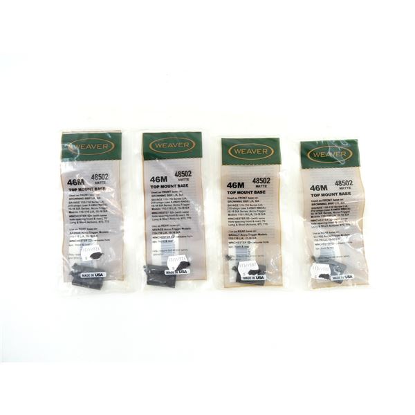 WEAVER NO. 46M TOP MOUNT BASES LOT